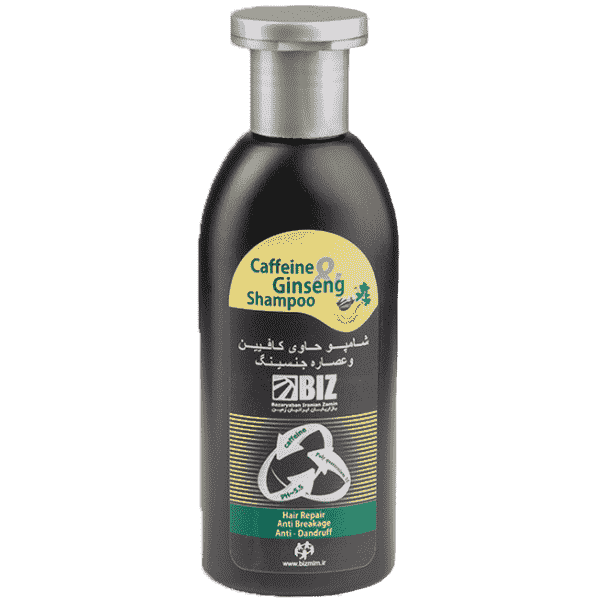 BIZ-Caffeine-and-ginseng-shampoo-2.png شامپو کافئین و جنسینگ بیز - تصویر 1